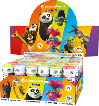 Dreamworks Multi Property - Bolle di sapone Bubble World - Conf. da 36 pz