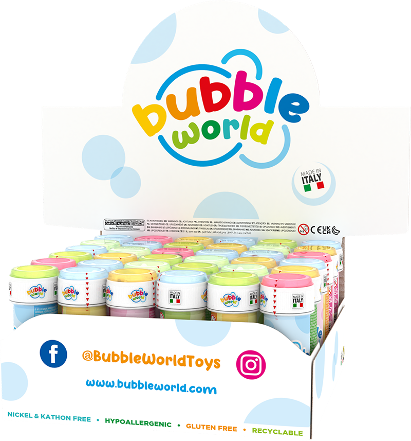 Classic - Bolle di sapone Bubble World - Confezione da 36 pz.png