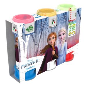 Frozen 2 - Bolle di sapone in pack Bubble World - Pack 3 pz