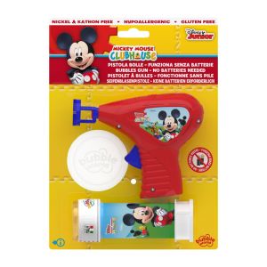 Mickey Mouse - Pistola bolle piccola Bubble World in blister