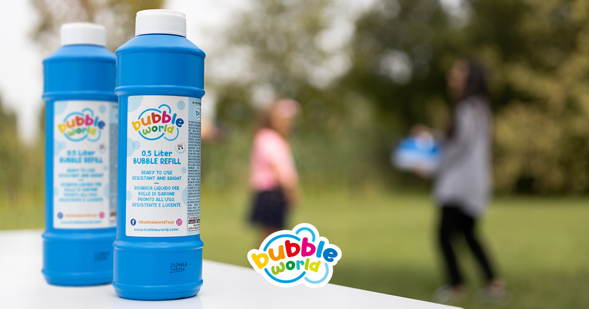 Bubble Brothers Mix per bolle da 10 litri di soluzione per bolle, 2 x 5 litri, ricarica per macchina per bolle giganti, mix di bolle di alta qualità per giochi da giardino
